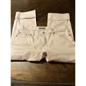 Capri Jeans, Blush Pink Color, 10 Cuffed